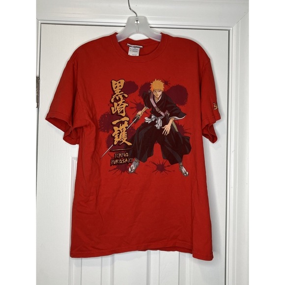 Vintage Y2K‎ Ripple Junction Bleach T-Shirt Red Medium Ichigo Kurosaki Anime - Picture 1 of 7